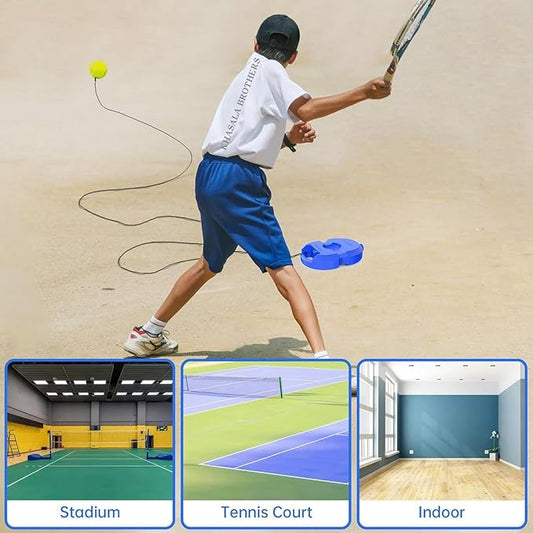 "Solo Tennis Trainer Rebound Ball"
