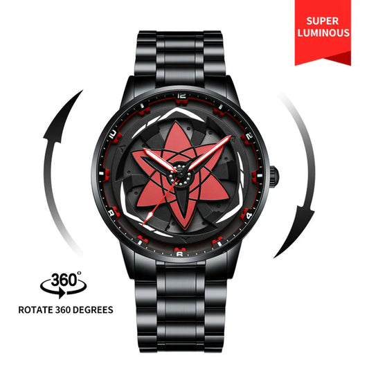 Limited Edition Naruto Sharingan Spinning Watch - Collectible Anime Timepiece*